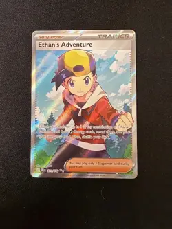 Ethan's Adventure 221/182 Pokemon TCG S&V Destined Rivals Full Art Trainer NM - Image 1