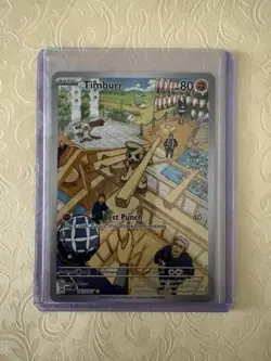 Timburr 183/167 Illustration Rare Pokemon TCG Twilight Masquerade NM - Image 1