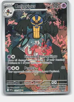 Cofagrigus 123/086 Illustration Rare White Flare Pokemon Near Mint - Image 1