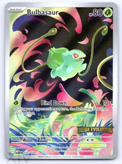 Bulbasaur 133/132 Pokemon Mega Evolution Illustration Rare - Image 1