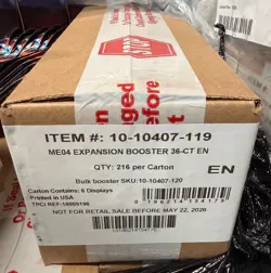 Pokemon TCG ME04 Mega Evolution CHAOS RISING 6 BOX BOOSTER CASE Sealed IN HAND - Image 1