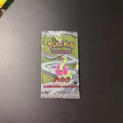 Pokemon Neo Genesis 1st Edition Meganium Opened/Empty Booster Pack 2000 WOTC - Image 1