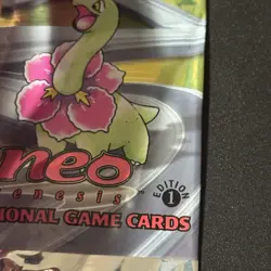 Pokemon Neo Genesis 1st Edition Meganium Opened/Empty Booster Pack 2000 WOTC - Image 3