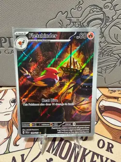 Pokemon: Fletchinder 199/193 Sv02: Paldea Evolved Illustration Rare - Image 1