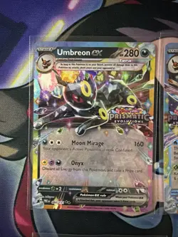 Lot Of 6 Prismatic Evolution Pokemon TCG Stamped Promos Umbreon, Glaceon, & More - Image 2