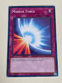 Yugioh - Mirror Force x 3 - NM - Plus Free Holographic Card - A - Image 4