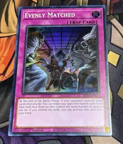 Yu-Gi-Oh! Evenly Matched - RA01-EN074 - Rarity Collection - Super Rare - LP - Image 1