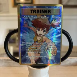 POKEMON CARD - TRAINER - MISTY'S DETERMINATION - 108/108 - 2016 - HOLO FOIL MINT - Image 1