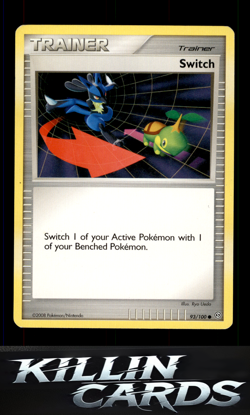 Switch 93/100 Pokemon Common Stormfront Card LP - Image 1