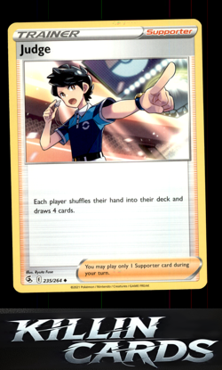 Judge 235/264 Pokemon Uncommon SWSH08: Fusion Strike Card NM - Image 1