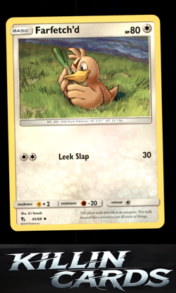 Farfetch'd 45/68 Pokemon Uncommon Hidden Fates Card LP - Image 1