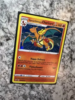 Special Delivery Charizard SWSH075 Sword & Shield Promo Cards Holo Pokemon Card - Image 4