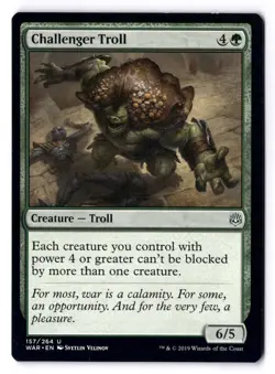 Challenger Troll NM* War Of The Spark ENGLISH 157/264 mtg -UnltdCards - Image 1