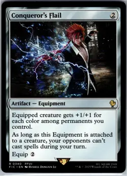 Conqueror's Flail 340 R Commander: FINAL FANTASY Magic: The Gathering NM - Image 1