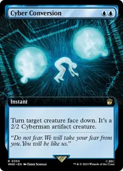 Cyber Conversion Extended Art Doctor Who Commander NM MTG - Image 1