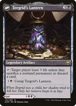 Tergrid, God of Fright / Tergid's Lantern 1x FOIL KHM MTG Kaldheim Rare MINT blk - Image 2