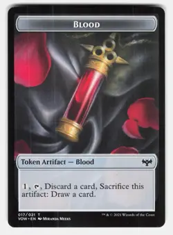 BLOOD // VAMPIRE (016) DOUBLE-SIDED TOKEN - Magic: The Gathering - BOROS LP - Image 2