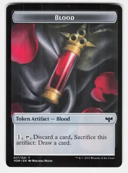 BLOOD // VAMPIRE (016) DOUBLE-SIDED TOKEN - Magic: The Gathering - BOROS LP - Image 2
