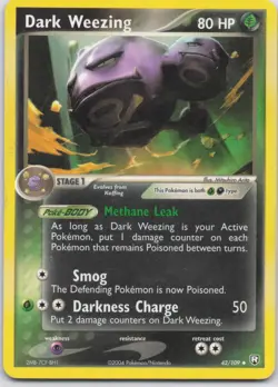 Dark Weezing 42/109 Uncommon Team Rocket Returns Pokemon TCG MP - Image 1