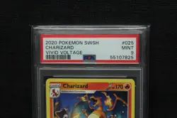2020 Pokemon SWSH Charizard PSA 9 MINT Vivid Voltage 25/185 - Image 2
