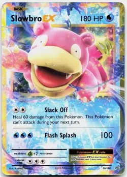 Slowbro EX 26/108 Holo EX Rare Evolutions Pokemon Near Mint - Image 1