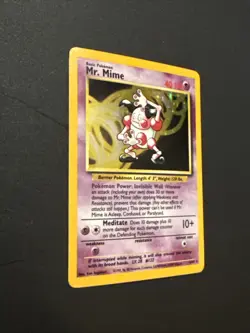 Mr. Mime Jungle Holo No Symbol Rare Pokemon TCG - Image 4