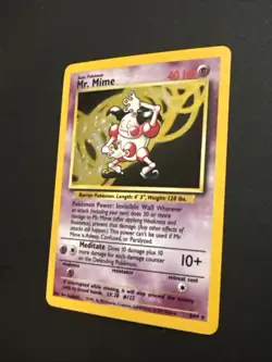 Mr. Mime Jungle Holo No Symbol Rare Pokemon TCG - Image 5