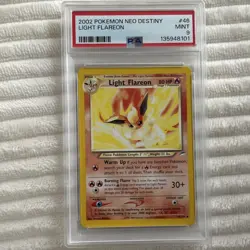 The Pokemon Company Pokemon TCG Neo Destiny Light Flareon 46 Holo 1st Ed PSA 9 - Image 1
