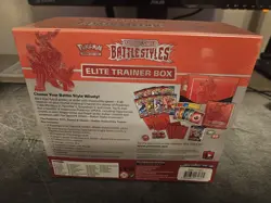 Pokemon SWSH Battle Styles Red ETB Sealed But Not Perfect - Image 2