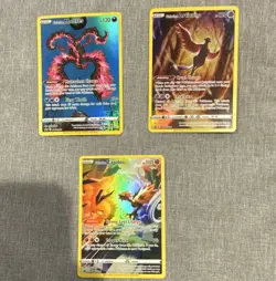 Pokemon TCG Chilling Reign Full Art Holo Galarian Moltres Articuno Zapdos Lot 3 - Image 1
