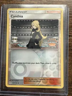 Cynthia Staff Regional Championship Promo 119/156 Ultra Prism NM Pokemon TCG - Image 1