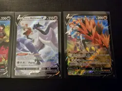 Galarian Moltres Zapdos Articuno V Trainer Gallery Set TG16 19 20 Pokemon TCG NM - Image 3