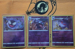 Gastly Haunter Gengar Reverse Holo 064 065 066 Set of 3 Pokemon Lost Origin - Image 1