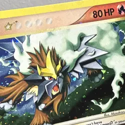 Pokemon Entei Gold Star 113/115 Unseen Forces Holo LP+ - Image 2
