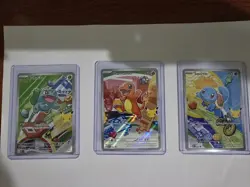 Pokemon First Partner Illustration Collection Series 1 Kanto Gen 1 Starters Set - Image 1