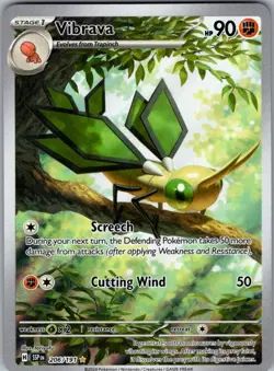 Vibrava 206/191 Illustration Rare Surging Sparks Pokemon Near Mint - Image 1