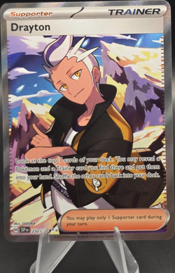 Pokemon Drayton Ultra Rare Full Art Holo SV08 Surging Sparks 232/191 EN - Image 1