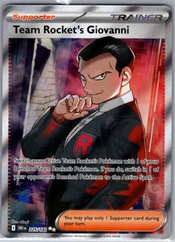 Team Rocket's Giovanni 225/182 SV10: Destined Rivals - Pokemon Card - NM - Image 1