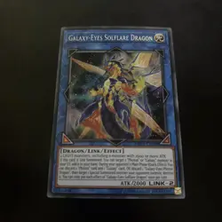 Galaxy-Eyes Solflare Dragon MP19-EN188 Secret Rare Yugioh Card 1st Ed Mint - Image 1