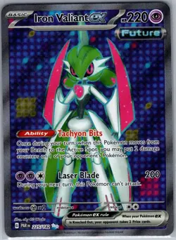 Iron Valiant ex 225/182 SV04: Paradox Rift - Pokemon Card - NM - Image 1