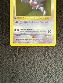 Haunter Base Set 1st Edition Shadowless 29/102 Pokemon TCG LP - Image 2