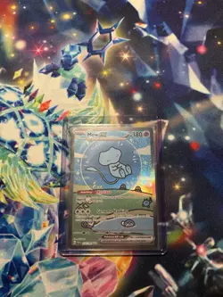 Mew EX 232/091 Bubble Mew Holo Card SV: Paldean Fates SIR Near Mint NM Condition - Image 1