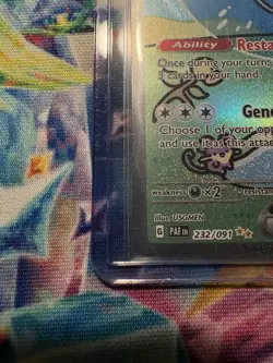 Mew EX 232/091 Bubble Mew Holo Card SV: Paldean Fates SIR Near Mint NM Condition - Image 5