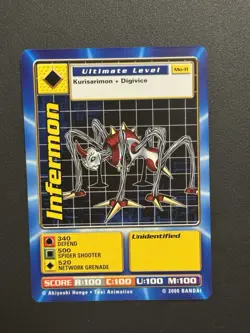 Infermon Mo-11 Digimon Movie Promo Card 2000 - Image 1