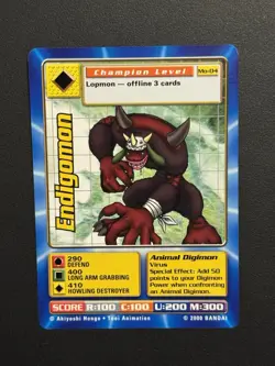 Endigomon Mo-04 Digimon Movie Promo Card 2000 - Image 1