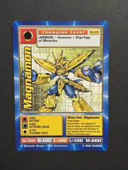 Magnadramon Mo-09 Digimon Movie Promo Card 2000 - Image 1