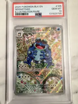 Seismitoad PSA 10 Illustration Rare English Pokemon Card - Image 1