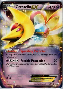 Cresselia EX 67/149 Boundaries Crossed - Pokemon Card - NM - Image 1