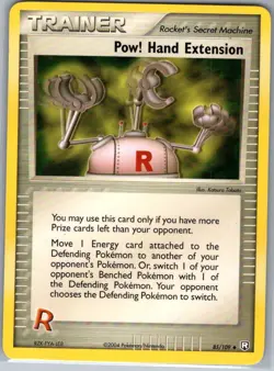 Pow! Hand Extension 85/109 Non Holo Team Rocket Returns - Pokemon Card - NM - Image 1