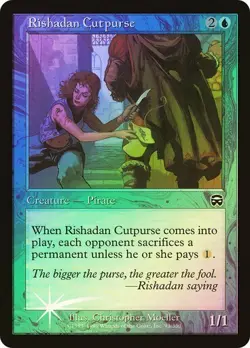 Mercadian Masques MTG FOIL Rishadan Cutpurse Magic - Image 1